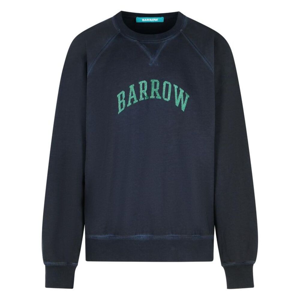Barrow Black Cotton Sweatshirt Men